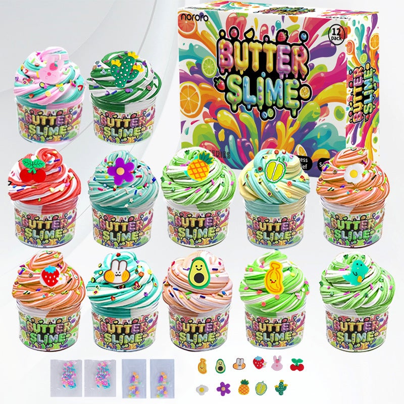 Butter Slime Kit 12 Pack - Soft, Non-Sticky Play for  Kids