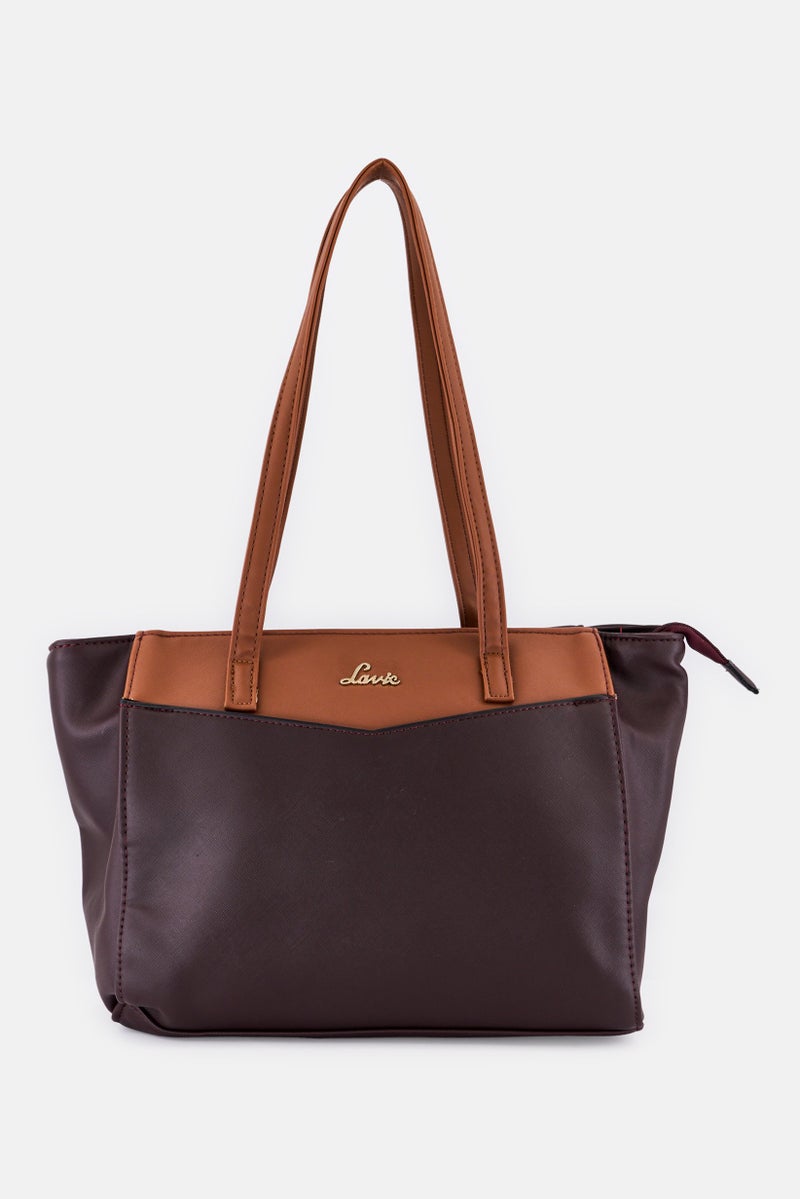 Lavie حقيبة توت بشعار العلامة التجارية للنساء، بورغندي داكن - Image 1