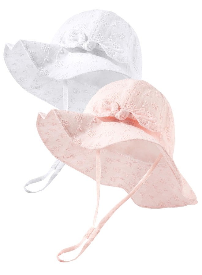 FURTALK Sun Hat for Baby Girls Toddler Summer Beach Hats with Wide Brim Cotton Sun Protection Travel Essentials - Image 1