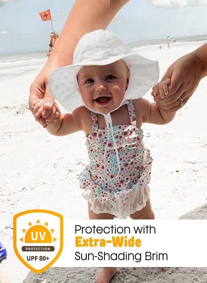 FURTALK Sun Hat for Baby Girls Toddler Summer Beach Hats with Wide Brim Cotton Sun Protection Travel Essentials - Image 2