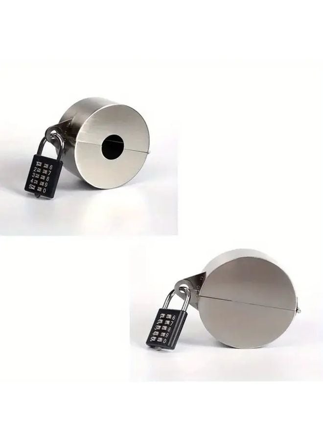 Heavy Duty Metal Outdoor Faucet Lock Cover Wall Mounted Gate Valve Protector With Combination Lock Key Secure Water Tap Locking Device For Home Garden Safety 1set - Image 5