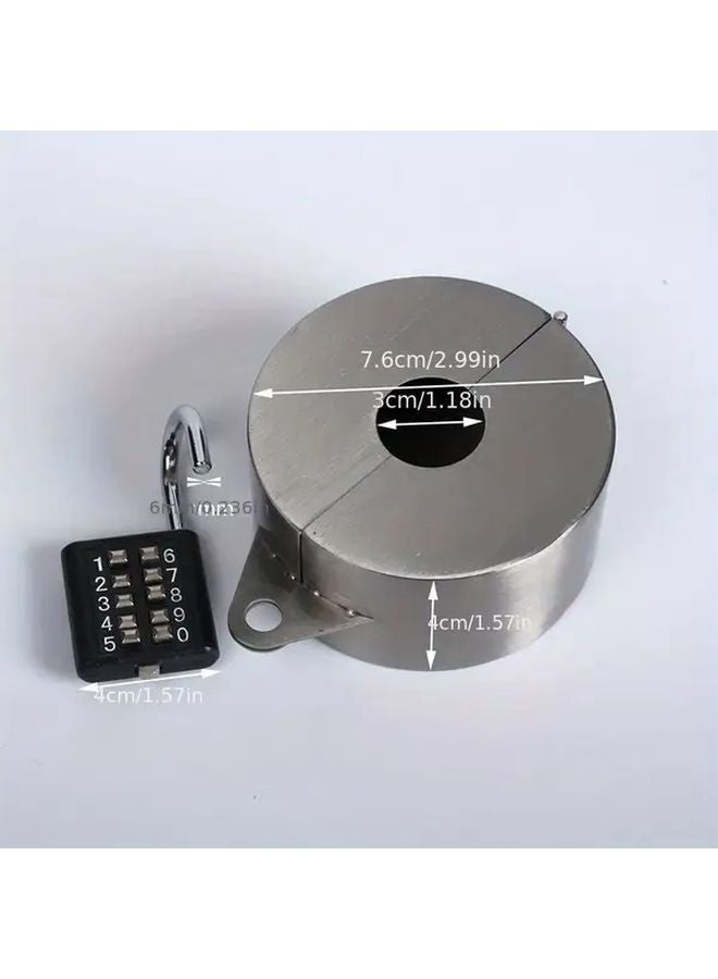 Heavy Duty Metal Outdoor Faucet Lock Cover Wall Mounted Gate Valve Protector With Combination Lock Key Secure Water Tap Locking Device For Home Garden Safety 1set - Image 4