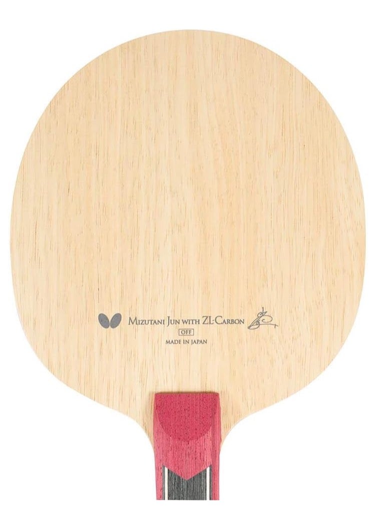 Butterfly Jun Mizutani ZLC Table Tennis Blade  ZL Carbon Fiber Blade Professional Butterfly Table Tennis Blade ST (Straight) Handle Styles Made in Japan 4906901155916 - Image 3