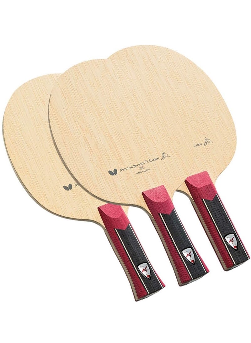 Butterfly Jun Mizutani ZLC Table Tennis Blade  ZL Carbon Fiber Blade Professional Butterfly Table Tennis Blade ST (Straight) Handle Styles Made in Japan 4906901155916 - Image 2