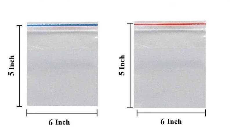 Ohmnamo Ohmnamo Zip Lock Premium Pouch Bags 5 inch x 6 inchPack of 200 pcs Transparent Reusable Recyclable Resealable for all Purpose - Image 2