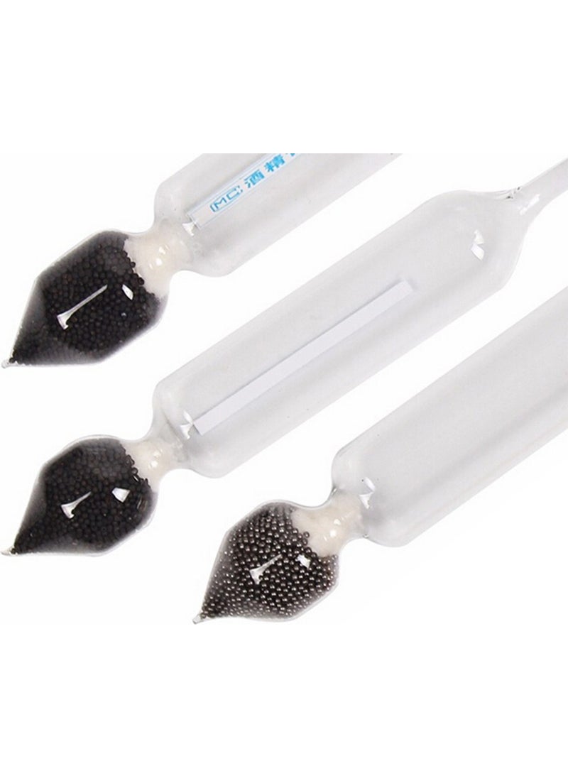 Weather Forecast - 0-40/40-70/70-100 degree 3 Pcs Alcoholmeter Set Alcohol Level Meter Glass thr254 - Image 1