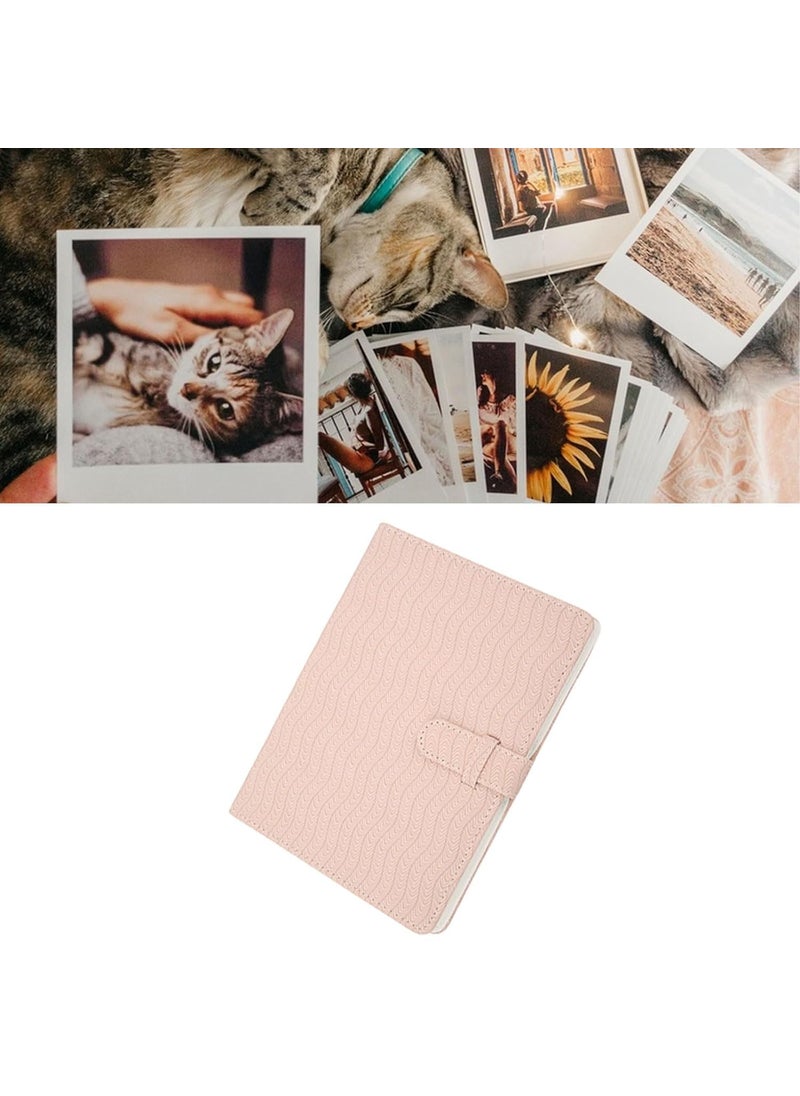 ZIKKON ZIKKON 128 Pockets Lock Photo Album Compatible with Fujifilm Instax Mini 12 11 90 70 99 9 8S 8 7S Instant Camera Polaroid Snap SnapTouch PIC300 Z2300 Mint Zip Instant Camera Printer Pink Wave  - Image 2