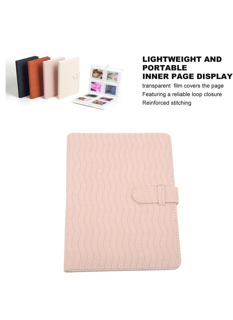 ZIKKON ZIKKON 128 Pockets Lock Photo Album Compatible with Fujifilm Instax Mini 12 11 90 70 99 9 8S 8 7S Instant Camera Polaroid Snap SnapTouch PIC300 Z2300 Mint Zip Instant Camera Printer Pink Wave  - Image 5