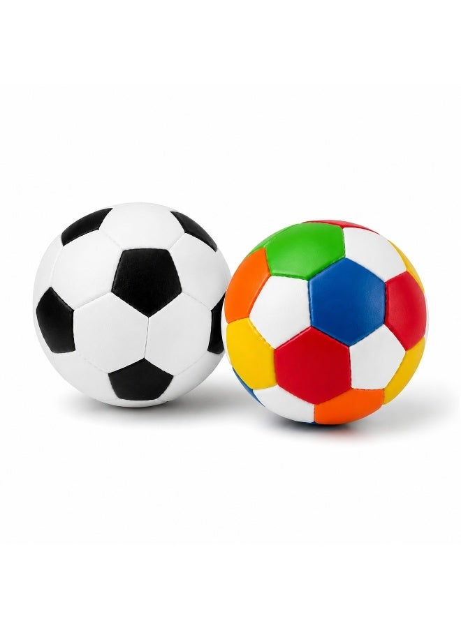 Lukadah 2 PCS Soft Foam Soccer Ball Set for Kids | Lightweight Indoor & Outdoor Sports Balls | Safe Soft Play Balls for Children Ages 3+ - Image 1