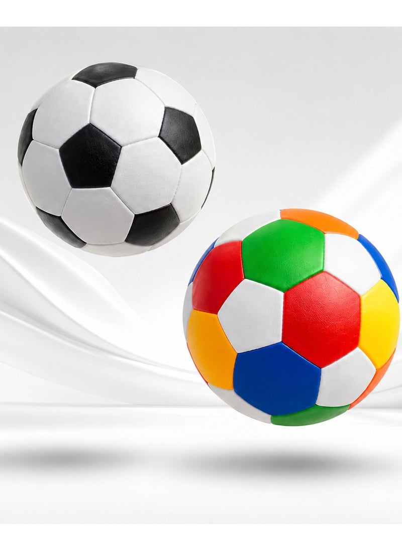 Lukadah 2 PCS Soft Foam Soccer Ball Set for Kids | Lightweight Indoor & Outdoor Sports Balls | Safe Soft Play Balls for Children Ages 3+ - Image 3