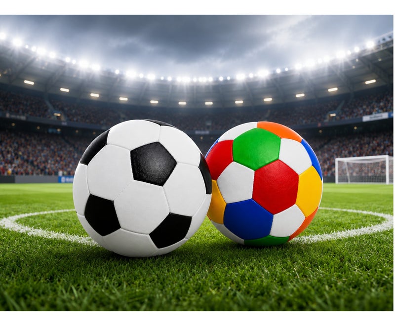 Lukadah 2 PCS Soft Foam Soccer Ball Set for Kids | Lightweight Indoor & Outdoor Sports Balls | Safe Soft Play Balls for Children Ages 3+ - Image 4