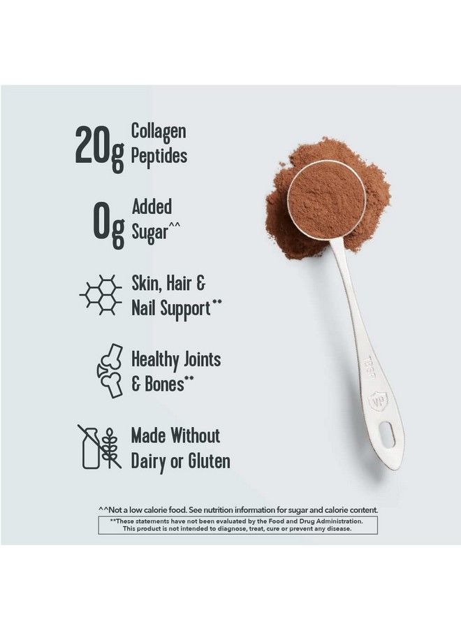 Chocolate Collagen Powder Supplement (Type I Iii) For Skin Hair Nail Joint Hydrolyzed Collagen Dairy And Gluten Free 27G Per Serving Chocolate Flavor 26.8 Oz Canister