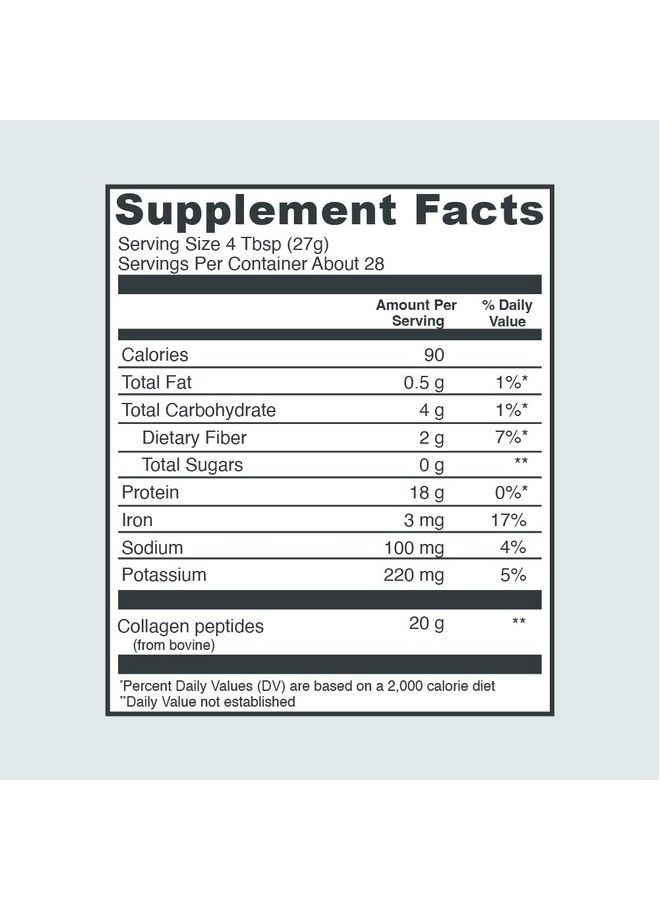 Chocolate Collagen Powder Supplement (Type I Iii) For Skin Hair Nail Joint Hydrolyzed Collagen Dairy And Gluten Free 27G Per Serving Chocolate Flavor 26.8 Oz Canister