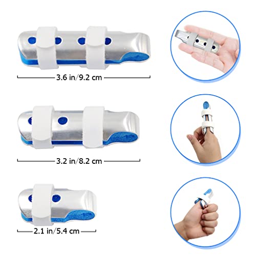 BRMDT Finger Splint Thumb Splint Pinky Finger Splint for Broken/Injured Fingers Stabilization, Adjustable Immobilization for Mallet Fingers/Trigger Fingers Joints, Relieve Pain of Arthritis (3 Size) - Image 3