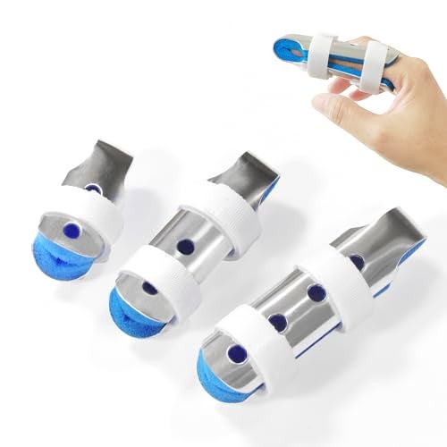 BRMDT Finger Splint Thumb Splint Pinky Finger Splint for Broken/Injured Fingers Stabilization, Adjustable Immobilization for Mallet Fingers/Trigger Fingers Joints, Relieve Pain of Arthritis (3 Size) - Image 1