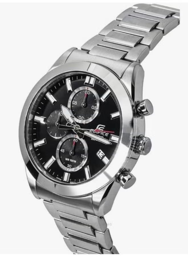 Casio Edifice Men's Watch - EFB-710D-1AVUDF Black Dial, Silver Band - Image 2