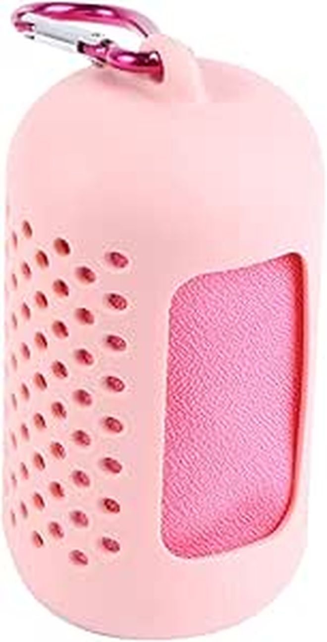Pink Large Microfiber Sports Towel Fast Drying Absorbent for Yoga Travel - Image 1