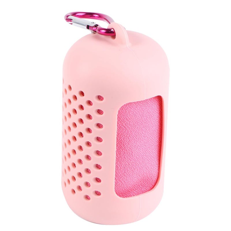Pink Large Microfiber Sports Towel Fast Drying Absorbent for Yoga Travel - Image 2