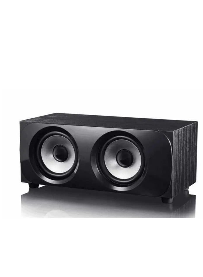 T16 Wooden Computer Speaker Box - (6W) 3W * 2.0 channels - Wired 3.5mm Jack + USB Powered - Wooden Single Box Full Stereo Desktop Speaker For Laptop, Desktop PC | Wooden - Image 5