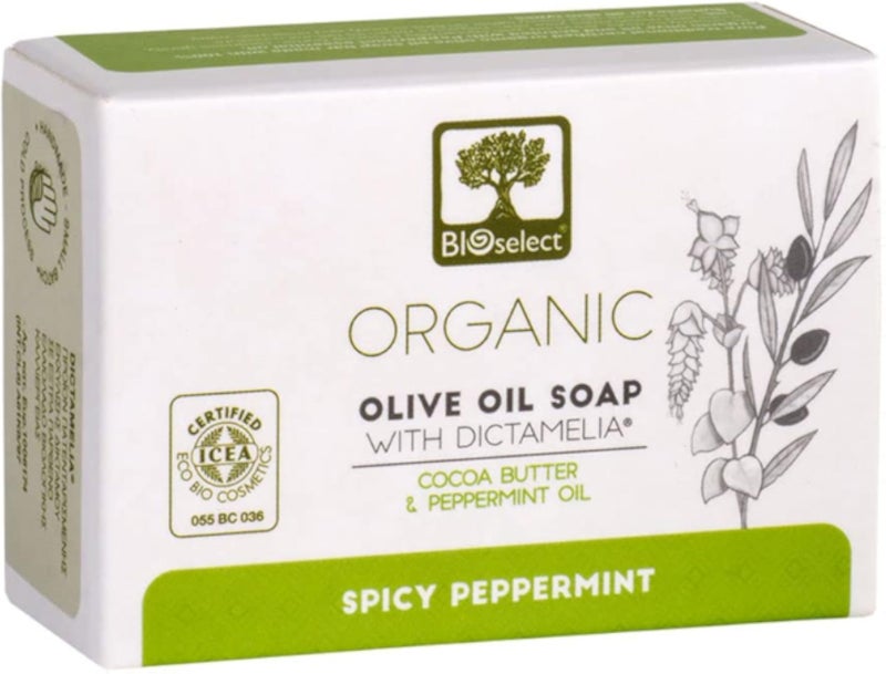 BIOselect Pure Olive Oil Soap - Spicy Peppermint (80 GR) PN: 520030643304