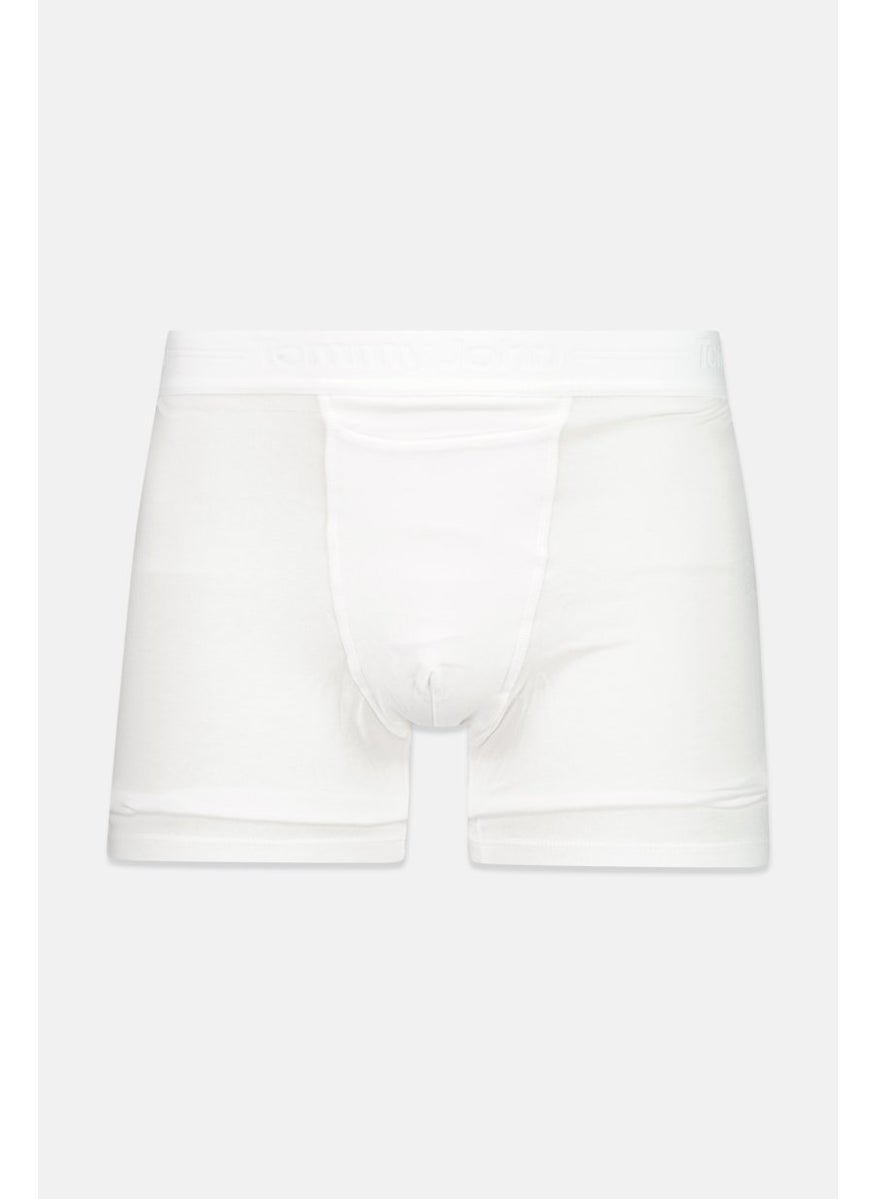 Tommy John - Men 2 Pieces 4 Inseam Plain Trunks, White - Image 1