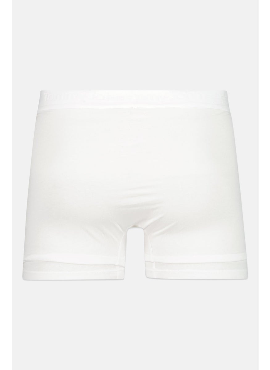 Tommy John - Men 2 Pieces 4 Inseam Plain Trunks, White - Image 1