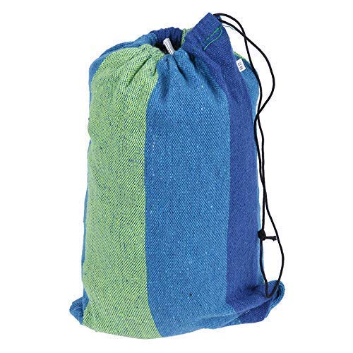 Lariox lariox cotton portable outdoor hammock hang bed travel camping swing canvas with backpack  - Image 3