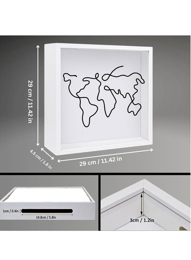 فلوشرينيك صندوق السفر للذكريات,صندوق ذاكرة بطاقة السفر لصندوق التذكار,أرشيف المغامرة السفر صندوق الظل للذكريات,صندوق تذاكر السفر لحفلة موسيقية,صندوق عرض التذكار - Image 2