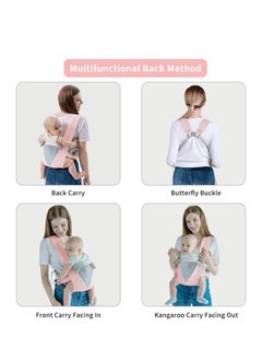 Baby Carrier, Multi-Functional 9 in 1 Baby Backpack Carrier, Shoulder Strap Grid Breathable Infant Sling for 3-36 Month Baby to Toddler Girl and Boy 7-40 lbs (Pink) - pzsku/Z27439F54EF62F11EE079Z/45/_/1693818115/545571fa-27c3-4a8e-b2a7-8bb21e05f9f6