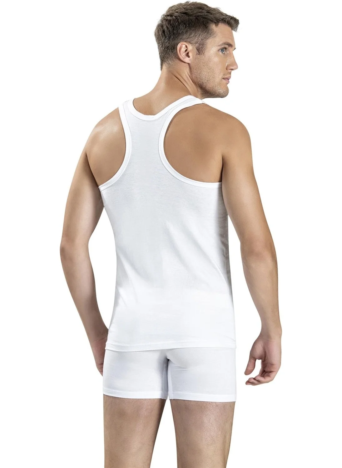 جيبر Men's Cotton Rambo Sports Undershirt 106 - 9 Pieces