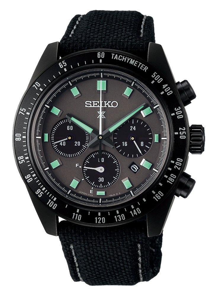 سيكو Seiko Black Series Speed Timer Solar Prospex Strap SBDL105 - Image 1