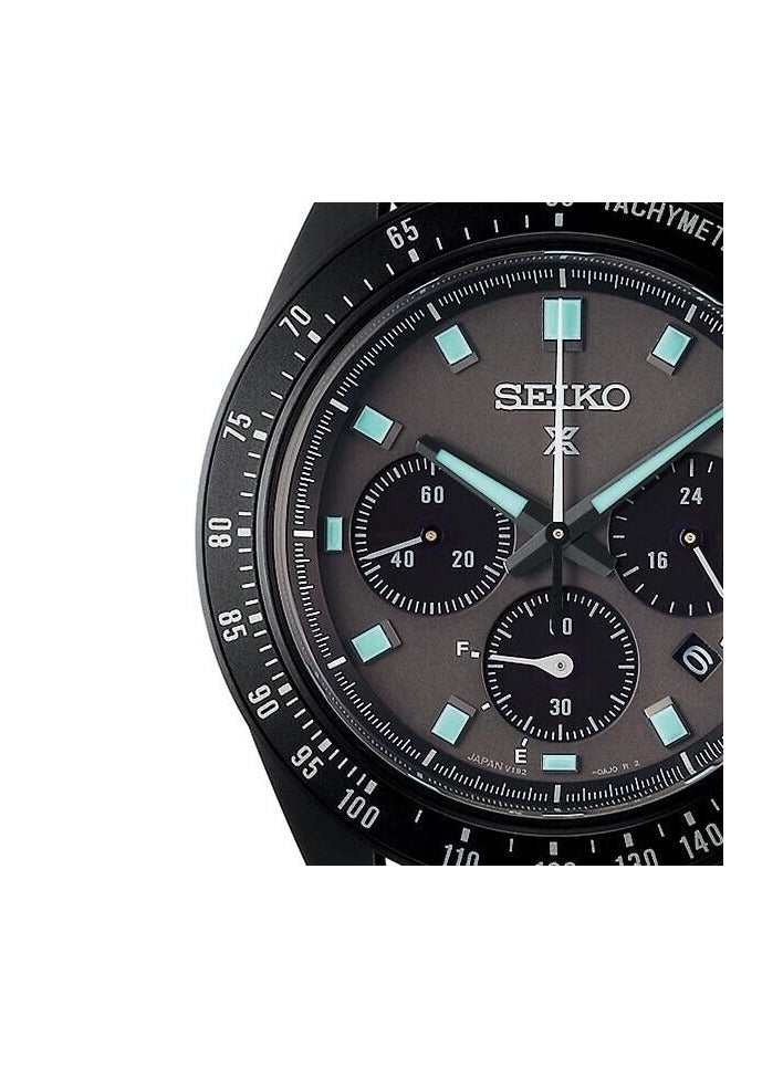 سيكو Seiko Black Series Speed Timer Solar Prospex Strap SBDL105 - Image 3