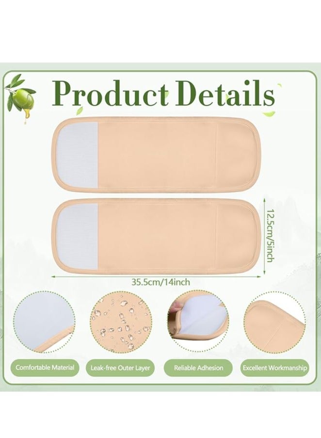 general 2 Piece Castor Oil Foot Pad Set, Reusable Castor Oil Foot Pad, Castor Oil Flannel with Hook and Loop Strap for Feet, Castor Oil Free - Image 2