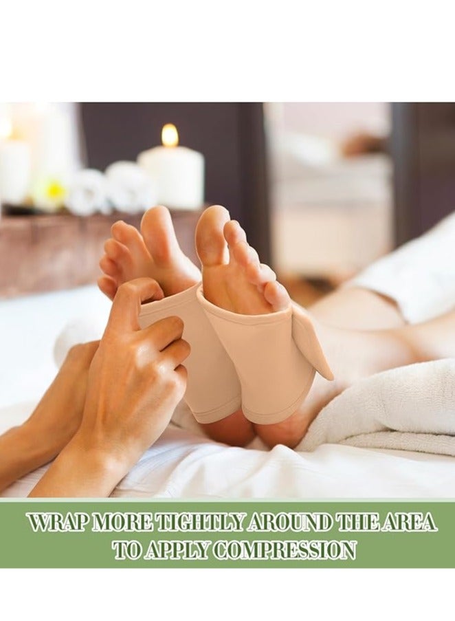 general 2 Piece Castor Oil Foot Pad Set, Reusable Castor Oil Foot Pad, Castor Oil Flannel with Hook and Loop Strap for Feet, Castor Oil Free - Image 4