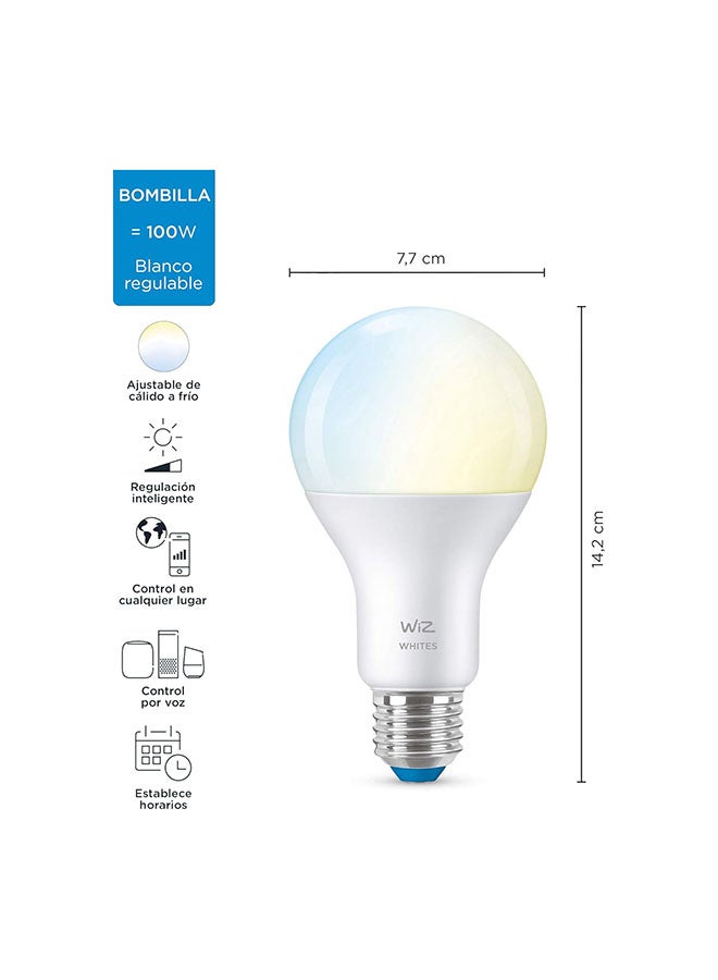 Wiz Smart LED Bulb A67 E27, 100W, Tunable White (2700K-6500K), Wi-Fi And Bluetooth, Works with Alexa And Google Assistant - Image 3