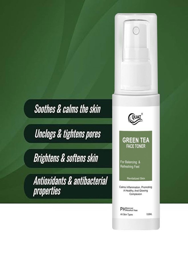 Quat Green Tea face Toner | For Balancing & Refreshing Feel | Revitalized Skin | All Skin Types | 100 ml - Image 1