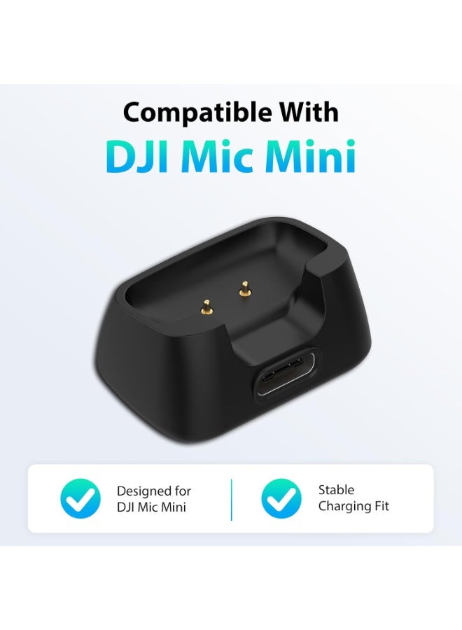 Charger Dock for DJI Mic Mini Microphone Transmitter, Magnetic Docking Station with Type-C Port, Portable Replacement Charger for Microphone, Vlogging Accessory (No Charging Cable) - Image 2