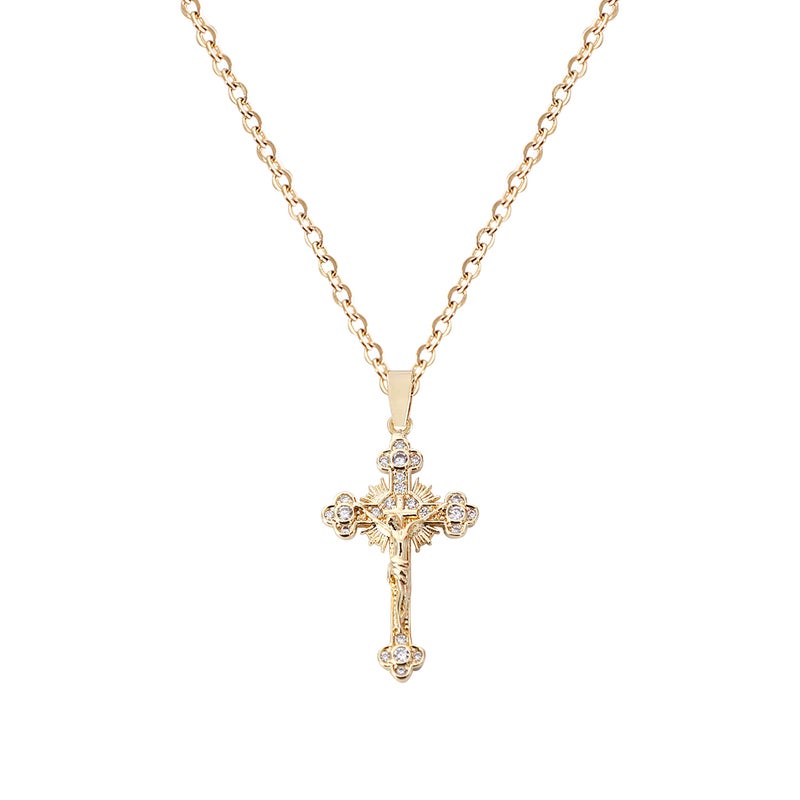 LLIYSOUN Cross Pendant Necklace for Women Jewelry Gold Cross Necklaces Gifts for Women Cross Necklace Minimalist Trendy Jewelry Valentines Day Gifts CN8 - Image 1