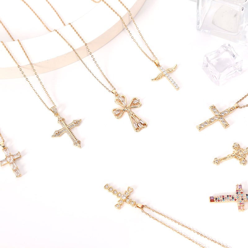 LLIYSOUN Cross Pendant Necklace for Women Jewelry Gold Cross Necklaces Gifts for Women Cross Necklace Minimalist Trendy Jewelry Valentines Day Gifts CN8 - Image 5
