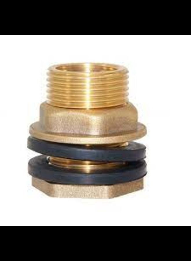 ABBASALI Brass Tank Nipple Premium Pack Screwed Male Ends. - Image 1