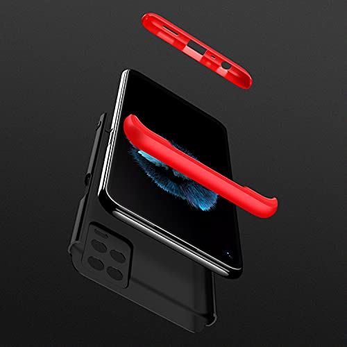 KAPA Poly Carbonate Double Dip Full 360 Protection Back Case Cover for Oppo A54 (4G) (Red,Black) - Image 4