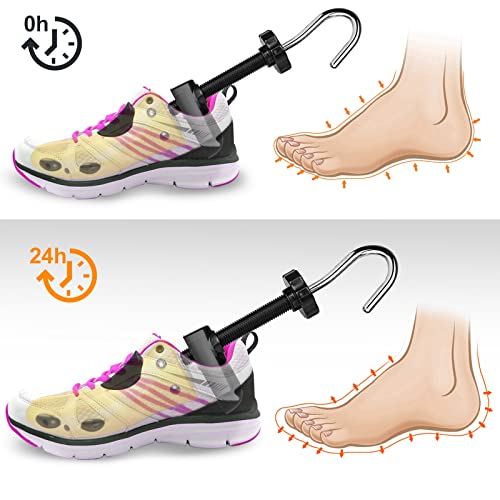 Eachway Pair of Professional 2-Way Premium Shoe Stretcher Tough Plastic Shoe Trees, Adjustable Length & Width Durable Shoe Shaper for Men and Women (Large) - Image 5