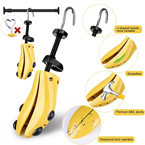 Eachway Pair of Professional 2-Way Premium Shoe Stretcher Tough Plastic Shoe Trees, Adjustable Length & Width Durable Shoe Shaper for Men and Women (Large) - Image 2