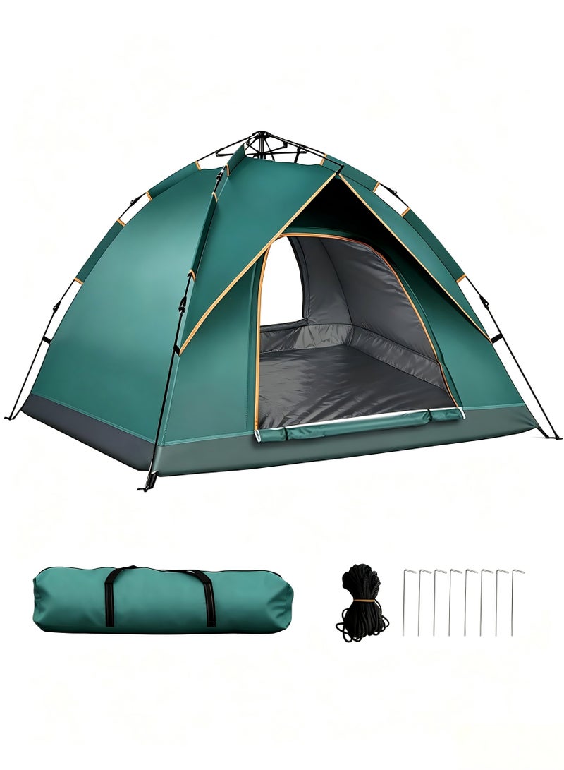 Snooe AutoPop Pro Instant Person Camping Tent - 3s Setup Waterproof Windproof Tent with UV Shield & Ventilation, Ultra-Light 5.5lbs All-Weather Shelter for Hiking, Beach, Family Travel - Image 1