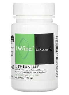 DaVinci Laboratories of Vermont LTheanine  200 mg  60 Capsules 