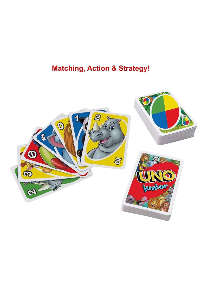 ماتيل جيمز لعبة بطاقات UNO Junior للأطفال بعمر 3 سنوات فما فوق  - Image 5