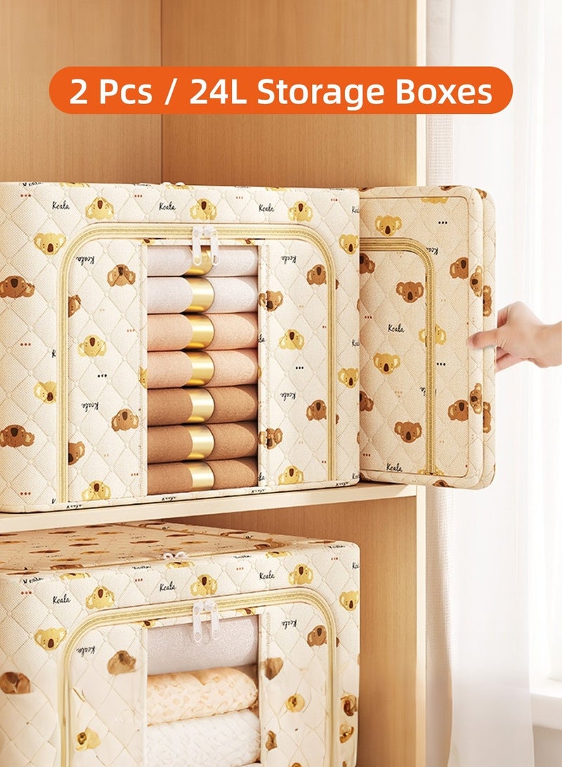 2 قطعة صناديق تخزين متوسطة الحجم للأطفال - Image 4