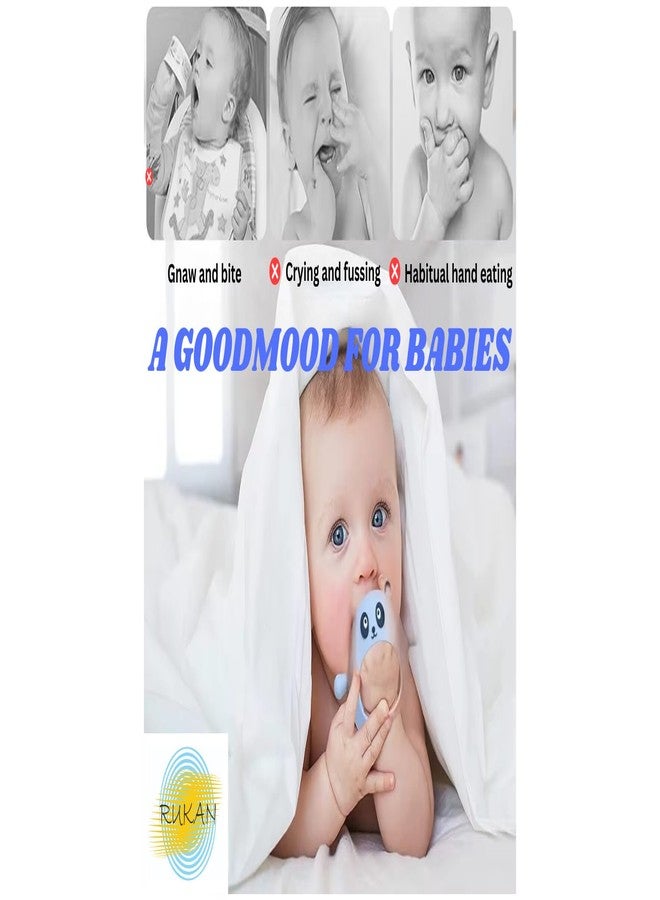 RUKAN Silicone Baby Teether Toys Never Drop Infant Teething Mitten Toys, Fish Multi-Textured Surface for Soothing Gums 6 to 12 Months, Helps Biting Skills Development (White & Pink) - Image 5