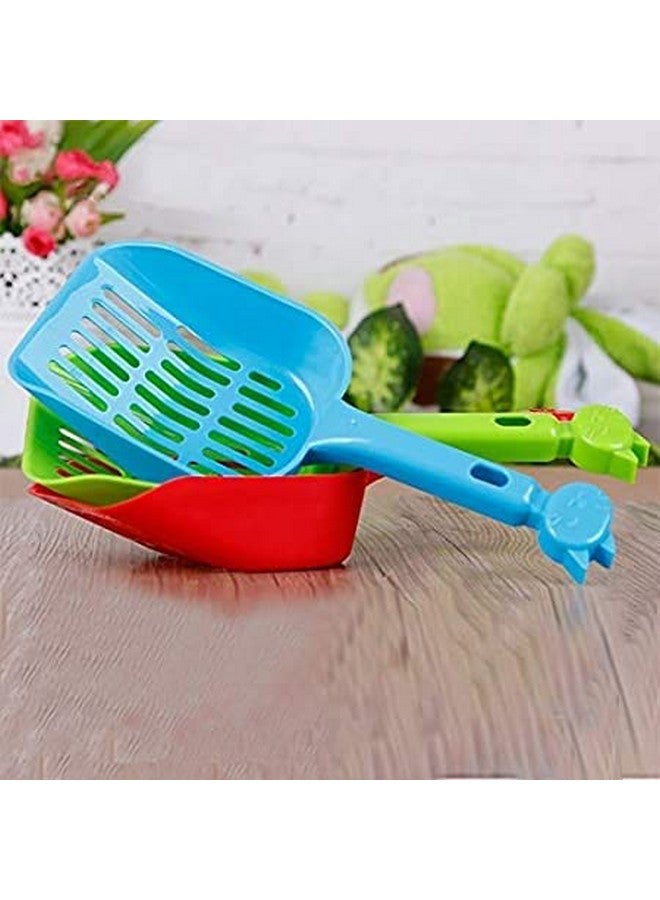 مجرفة قمامة بمقبض طويل وتصميم لطيف للقطط/الكلاب - (لون عشوائي) - Image 3