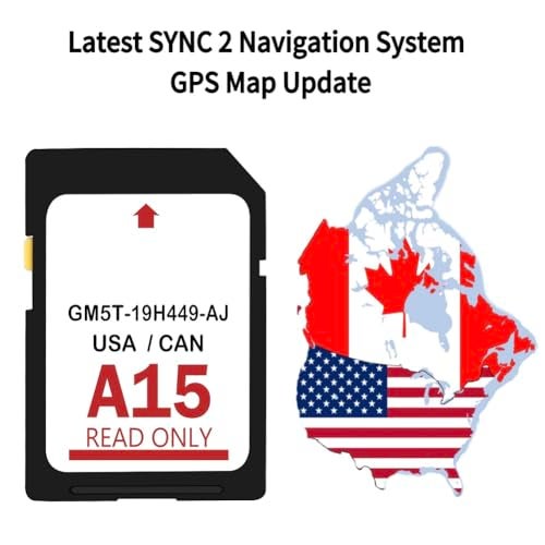Rakiyada 2025 Latest A15 Navigation SD Card Compatible with Ford/Lincoln, F150 Explorer Fusion Expedition Escape Edge MKC MKZ MKX Sync Navigation Accessories Update USA/Canada Maps, GM5T-19H449-AJ - Image 2